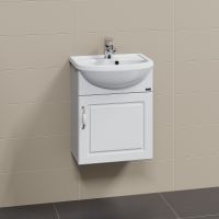 Тумба под раковину СанТа Верона 45 700196 подвесная Белая — фото 2, Тумбы под раковину