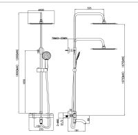 Товар: Душевая система Denberg LT-302 с термостатом Хром - фото 3 Душевая система Denberg LT-302 с термостатом Хром — фото 3, Душевое оборудование. Душевая программа
