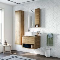 Товар: Тумба с раковиной STWORKI Карлстад 60 427731 подвесная Дуб рустикальный - фото 9 Тумба с раковиной STWORKI Карлстад 60 427731 подвесная Дуб рустикальный — фото 9, Мебель для ванной