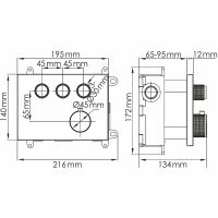 Товар: Смеситель для душа WasserKRAFT Asphe 7758 Thermo с термостатом Розовое золото - фото 2 Смеситель для душа WasserKRAFT Asphe 7758 Thermo с термостатом Розовое золото — фото 2, Смеситель для душа