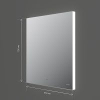 Зеркало AM.PM X-Joy 65 M85MOX10651S с подсветкой с ИК-сенсорным выключателем — фото 8, Зеркала в ванную комнату