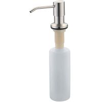 Дозатор для жидкого мыла ZorG ZR-28 STEEL Нержавеющая сталь — фото 1, Дозаторы для кухонных моек