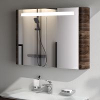 Зеркальный шкаф AM.PM Sensation 100 M30MCX1001NF Орех — фото 3, Зеркальные шкафы в ванную