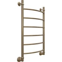 Водяной полотенцесушитель EWRIKA Сафо D 80х50 Состаренная бронза — фото 2, Водяные полотенцесушители