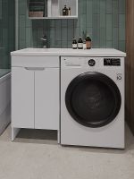 Тумба с раковиной Orange Sistema 110 L STD-110TUW+RAL Белая — фото 2, Тумбы с раковиной