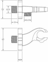 Держатель ручного душа ZorG Antic AZR 5 BR Бронза — фото 2, Душевое оборудование. Душевая программа