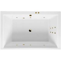 Акриловая ванна Excellent Crown Lux 190x120 WAEX.CRO19.LINE.BR с гидромассажем — фото 1, Ванны