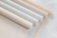 Обои Артекс Каскад 10907-02 Винил на флизелине (1,06*10,05) Зеленый/Серый, Однотонный/Рогожка — фото 2, Обои для стен