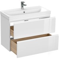 Товар: Тумба под раковину Cersanit Moduo Slim 80 64126 подвесная Белая - фото 6 Тумба под раковину Cersanit Moduo Slim 80 64126 подвесная Белая — фото 6, Мебель для ванной