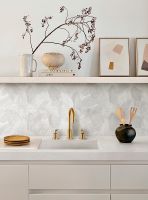 Керамический декор Marazzi Italy Fabula Wall Decoro Glam Bianco MN83 33х100 см — фото 2, Керамическая плитка