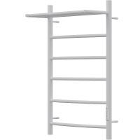 Электрический полотенцесушитель Point Афина PN04858PW П5 500x800 с полкой диммер справа Белый — фото 3, Электрические полотенцесушители