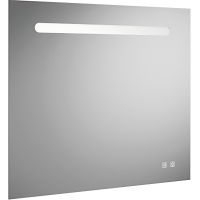 Зеркало Burgbad Lin20 80 SIIX080 с подсветкой с подогревом с сенсорным выключателем — фото 1, Мебель для ванной