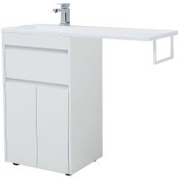 Тумба под раковину Aquanet Токио 110 237744 Белая — фото 1, Тумбы под раковину