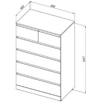 Комод Aquanet Сканди 80 302545 Дуб эдгрейн — фото 7, Комоды и тумбы для ванной комнаты