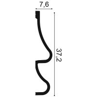 Молдинг Orac Decor P3071 2000x372x76 мм — фото 2, Молдинги