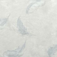 Обои Solo Soft Air SL8872-13 Винил на флизелине (1,06*10) Бежевый/Серый, Перья — фото 1, Обои для стен