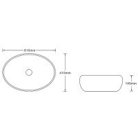 Раковина-чаша SantiLine 61 SL-7030 Черный мрамор — фото 2, Раковины накладные