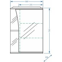 Товар: Зеркальный шкаф Stella Polar Волна Винчи 50 SP-00000034 с подсветкой Белый - фото 4 Зеркальный шкаф Stella Polar Волна Винчи 50 SP-00000034 с подсветкой Белый — фото 4, Зеркальные шкафы в ванную