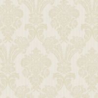 Обои Bernardo Bartalucci Beatrice 5019-1 Винил на флизелине (1,06*10,05) Бежевый, Дамаск — фото 1, Обои для стен