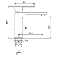 Смеситель для раковины Gappo G83 G1083 Хром — фото 9, Смесители для раковины
