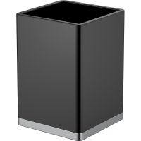 Стакан для зубных щеток Boheme 10961-B-CR Черный Хром — фото 1, Мыльницы