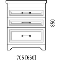 Товар: Тумба под раковину Corozo Каролина 70 Z3 SD-00000923 Белая - фото 4 Тумба под раковину Corozo Каролина 70 Z3 SD-00000923 Белая — фото 4, Тумбы под раковину