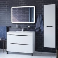 Тумба с раковиной Iddis Cloud 100 CLO10WFi95K Белая — фото 4, Тумбы с раковиной