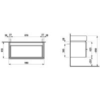 Товар: Тумба под раковину Laufen Case for Living City 100 4.0128.2.075.463.1 подвесная Белая матовая - фото 2 Тумба под раковину Laufen Case for Living City 100 4.0128.2.075.463.1 подвесная Белая матовая — фото 2, Мебель для ванной
