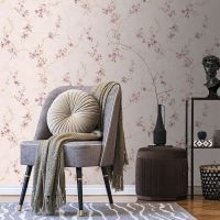 Обои Solo Sakura SL8666-23 Винил на флизелине (1,06*10) Бежевый/Розовый, Цветы — фото 4, Обои для стен