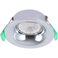 Встраиваемый светильник Crystal Lux CLT 004C1 CH Серебро — фото 1, Точечные светильники