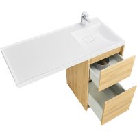 Тумба под раковину Aquaton Лондри 105 1A267001LH0C0 Дуб Сантана без фасада — фото 5, Тумбы под раковину