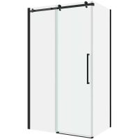 Душевой уголок Black&White Stellar Wind S808 120x90 8089012 профиль Черный матовый стекло прозрачное — фото 1, Душевые уголки