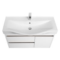 Товар: Тумба под раковину Aquaton Нортон 100 1A249001NT010 подвесная Белая глянцевая - фото 2 Тумба под раковину Aquaton Нортон 100 1A249001NT010 подвесная Белая глянцевая — фото 2, Мебель для ванной