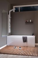 Шторка на ванну Aquanet SG-750 150 209411 профиль Хром стекло прозрачное — фото 8, Неподвижные шторки для ванной