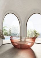 Ванна из полиэфирной смолы Abber Kristall 150х150 AT9705Koralle Розовая без гидромассажа — фото 5, Ванны