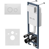 Инсталляция AM.PM ErgoFit I012711.0101 для унитаза с Белой глянцевой клавишей смыва — фото 1, Инсталляции для унитазов