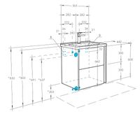 Тумба под раковину Aquaton Стоун 60 1A231401SXC80 подвесная Грецкий орех — фото 6, Тумбы под раковину