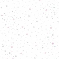Обои детские AS Creation Little Stars 35855-1 Винил на флизелине (0,53*10,05) Белый/Розовый, Горох — фото 1, Обои для стен