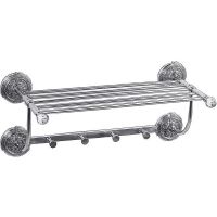 Полка для полотенец Art&Max Barocco Crystal AM-2032-Cr-C Хром — фото 1, Полки для полотенец