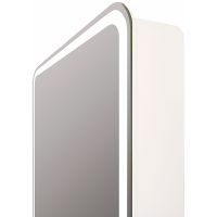 Зеркальный шкаф Reflection Circle  400х800 L RF2105SR с подсветкой Белый матовый — фото 4, Мебель для ванной