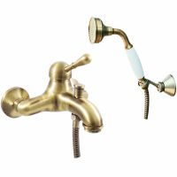 Смеситель для ванны Rav Slezak Labe L054.5/2SM Бронза — фото 1, Смеситель для ванны