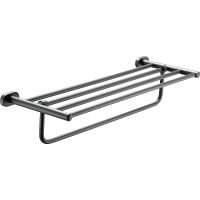 Полка для полотенец Belz B905 B90524 Вороненая сталь — фото 1, Полки для полотенец