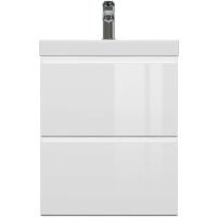 Тумба под раковину Cersanit Moduo 50 64139 подвесная Белая — фото 2, Мебель для ванной