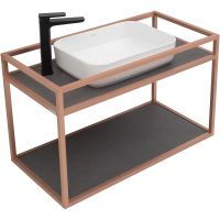 Консоль под раковину Allen Brau Liberty 90 1.33003.60 Медь браш — фото 2, Мебель для ванной