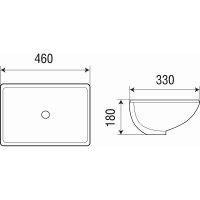 Раковина WeltWasser Deilbach 6007 46 10000003895 Белый глянец — фото 4, Раковины встраиваемые снизу