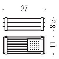 Полка корзина Colombo Design Angolari B9632.HPS1 Нержавеющая сталь — фото 2, Полки для ванной и душа