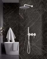 Душевая система Timo Saona SX-2349/16SM Белая матовая — фото 2, Встраиваемые душевые комплекты