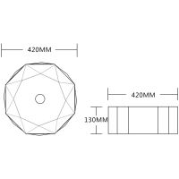 Раковина-чаша Ceruttispa 42 CR0057 СТ9561 Белая — фото 3, Раковины накладные