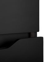 Тумба с раковиной Orange Li-100Tub+Ra подвесная Черная матовая — фото 8, Тумбы с раковиной