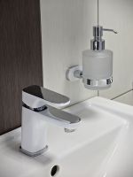 Дозатор для жидкого мыла Rav Slezak Yukon YUA0303CB Хром Белый — фото 2, Дозаторы